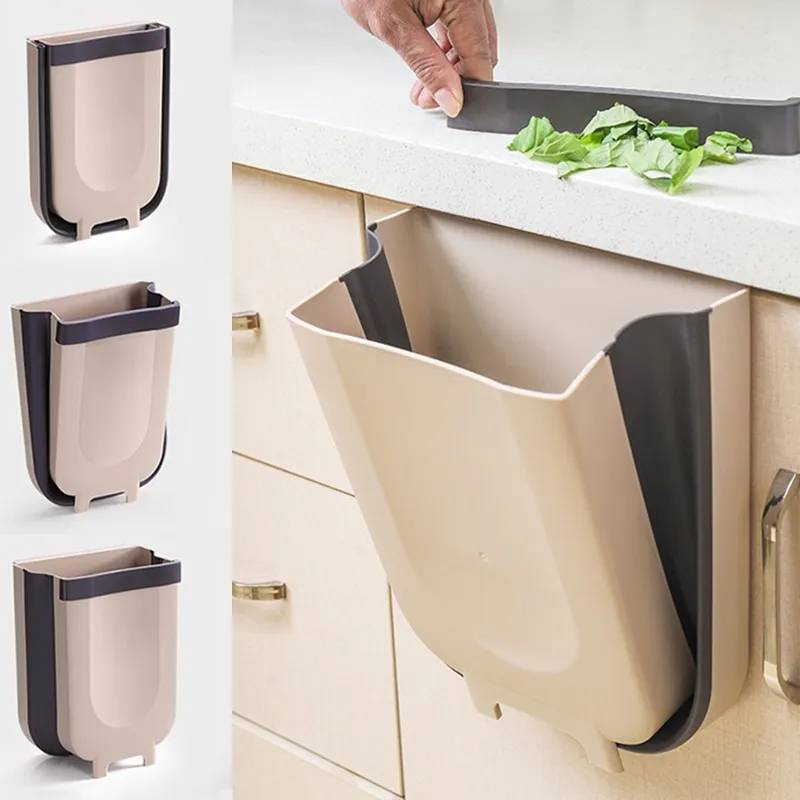 Cubo de Basura Colgante Plegable Ideal para Espacios Reducidos alipego